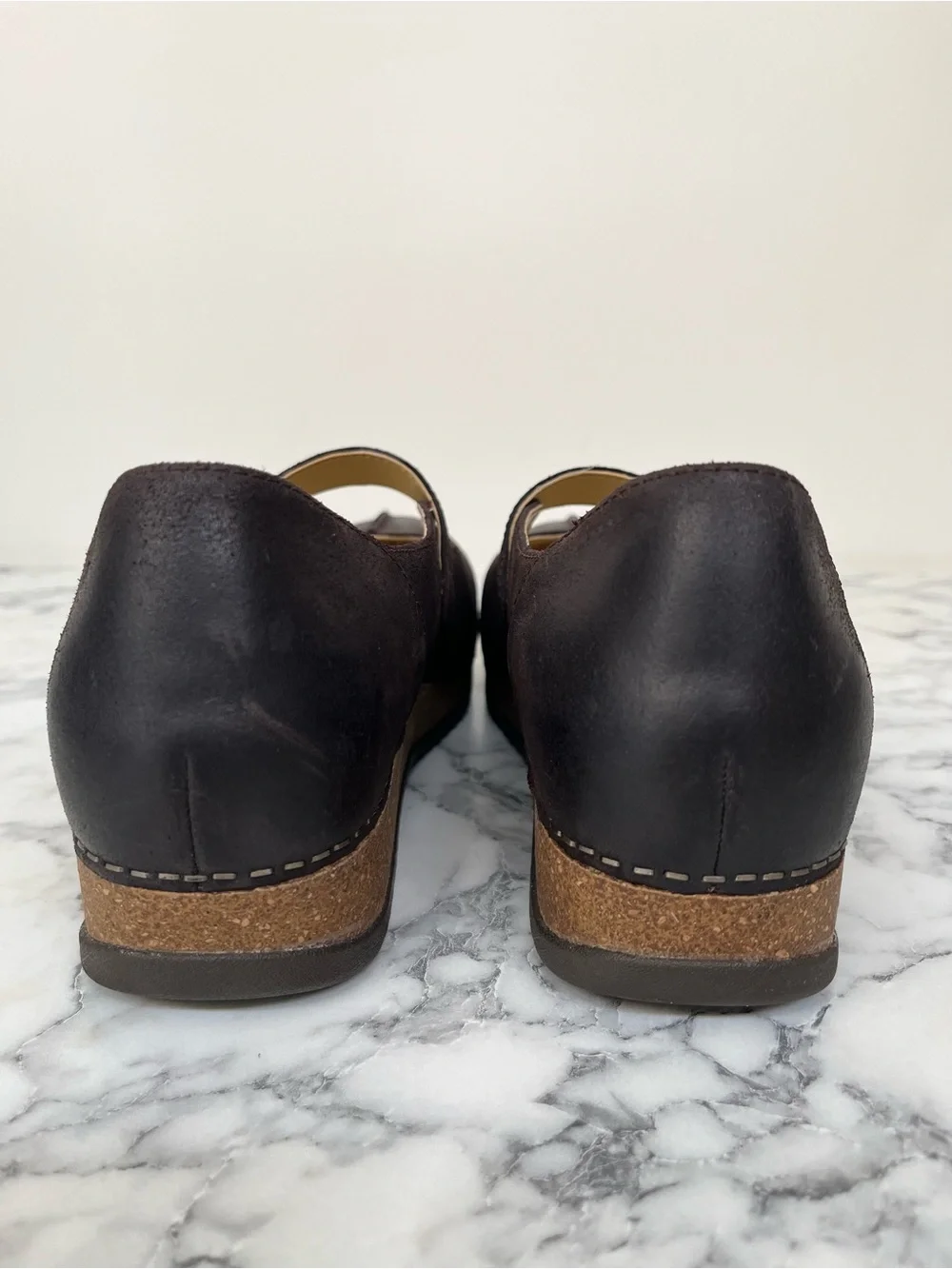 Dansko Mika Burnished Suede Women's Mary Jane Shoe Brown EU Size 41 10.5/11